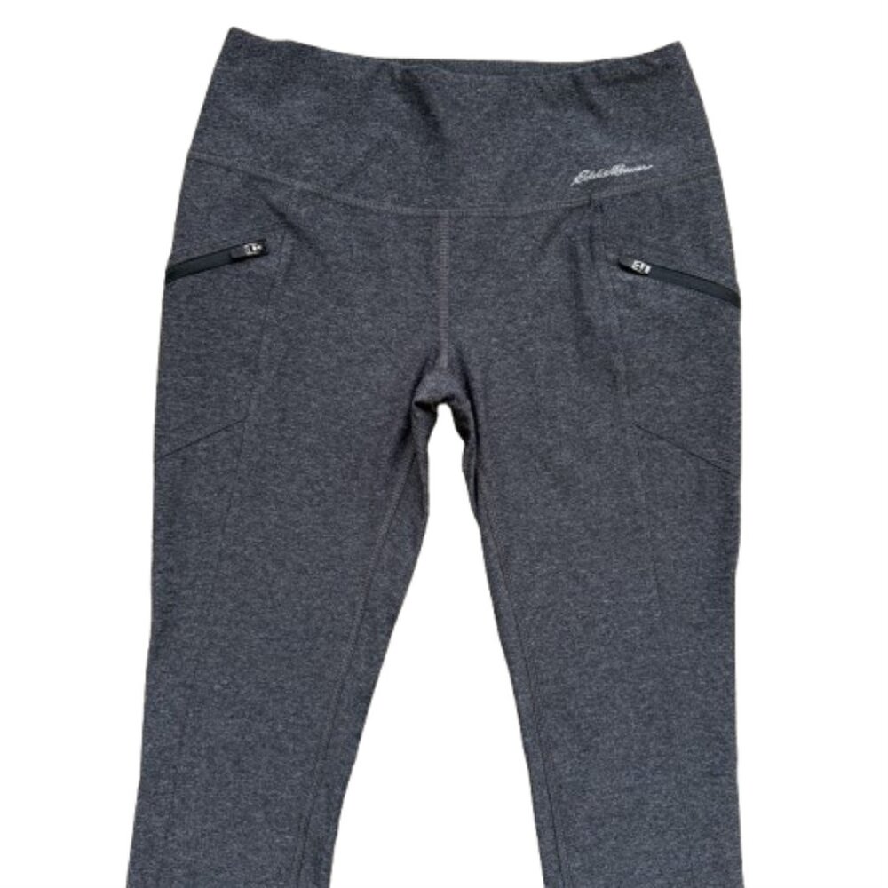 Eddie Bauer Cropped Gray Heather Leggings - Picture 3 of 5